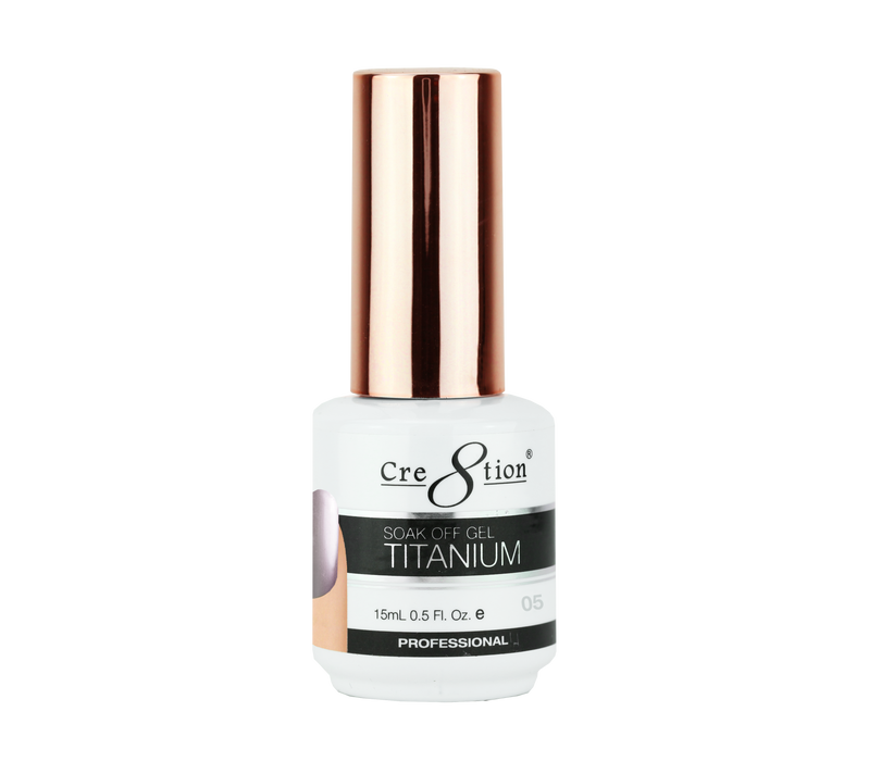 Cre8tion Titanium Gel Polish, T05, 0.5oz