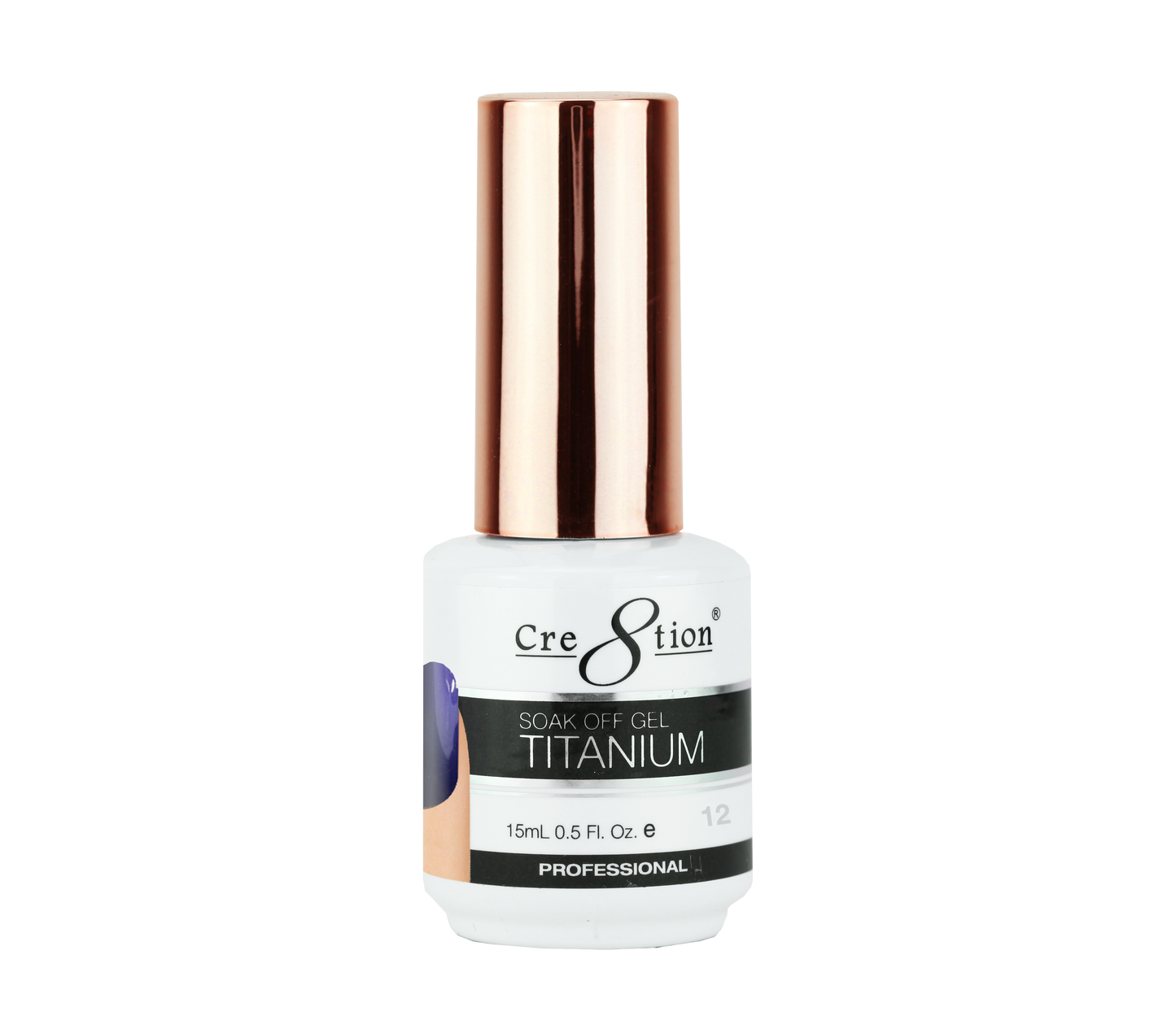 Cre8tion Titanium Gel Polish, T12, 0.5oz, 0916-1283 KK1204