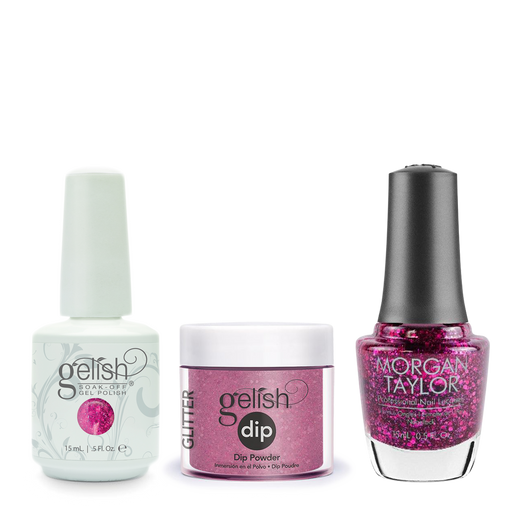 Gelish 3in1 Dipping Powder + Gel Polish + Nail Lacquer, Too Tough To Be Sweet, 949