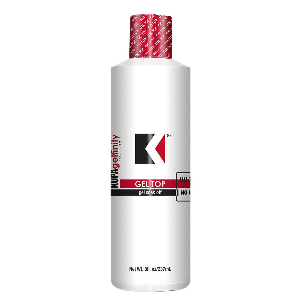 Kupa Gelfinity, Top Coat Gloss No Wipe, 8oz (Packing: 32 pcs/case)