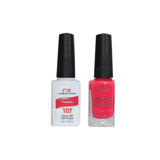 NuRevolution Gel Polish + Nail Lacquer, 107, Paradise, 0.5oz