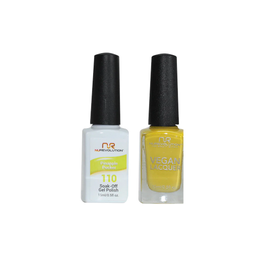 NuRevolution Gel Polish + Nail Lacquer, 110, Pinapple PuckerCitrus, 0.5oz