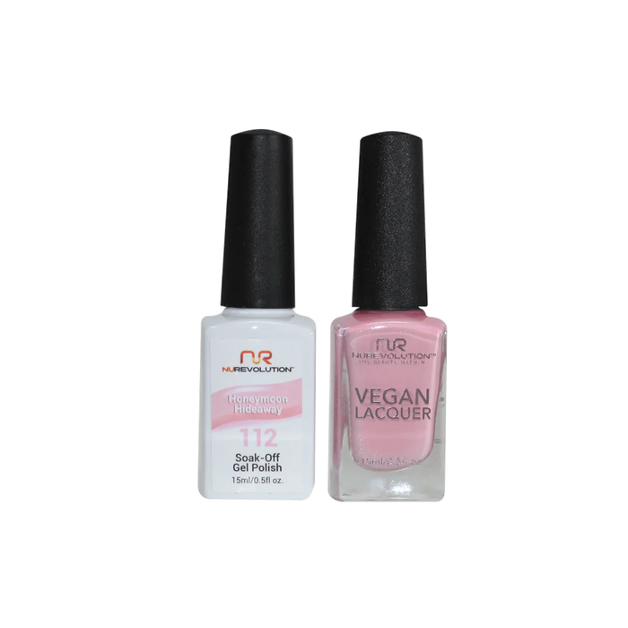 NuRevolution Gel Polish + Nail Lacquer, 112, Honeymoon Hideaway, 0.5oz