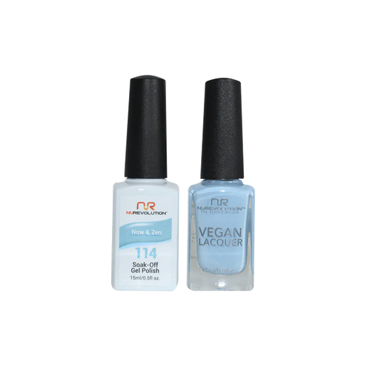 NuRevolution Gel Polish + Nail Lacquer, 114, Now & Zen, 0.5oz