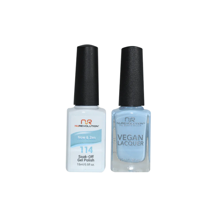 NuRevolution Gel Polish + Nail Lacquer, 114, Now & Zen, 0.5oz