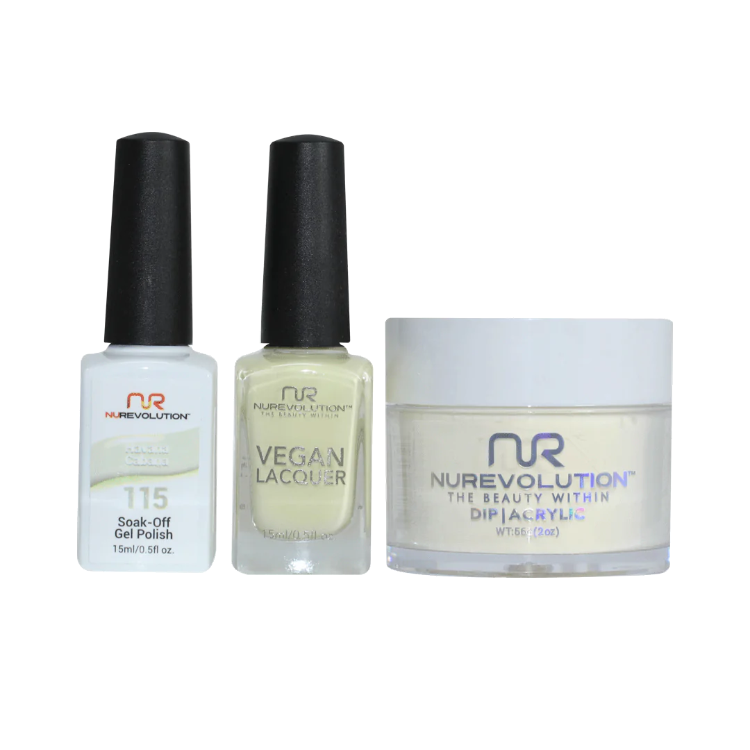 NuRevolution 3in1 Dipping Powder + Gel Polish + Nail Lacquer, 115, Havana Cabana