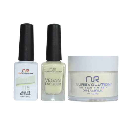 NuRevolution 3in1 Dipping Powder + Gel Polish + Nail Lacquer, 115, Havana Cabana