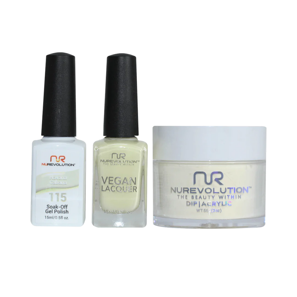 NuRevolution 3in1 Dipping Powder + Gel Polish + Nail Lacquer, 115, Havana Cabana