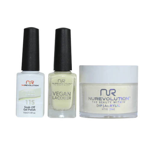 NuRevolution 3in1 Dipping Powder + Gel Polish + Nail Lacquer, 115, Havana Cabana