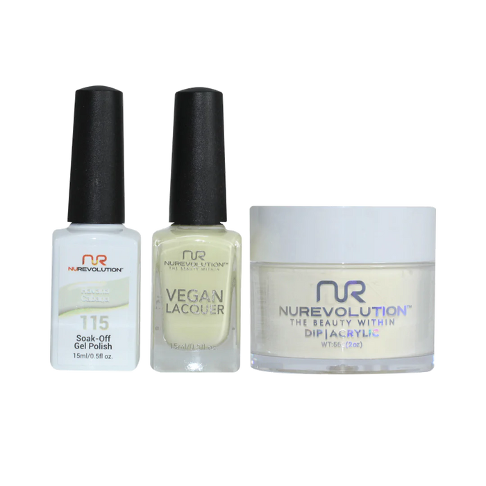 NuRevolution 3in1 Dipping Powder + Gel Polish + Nail Lacquer, 115, Havana Cabana