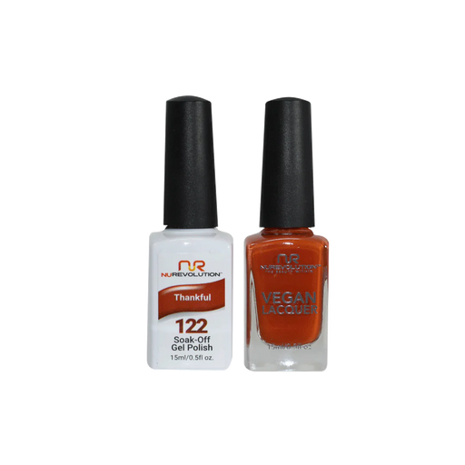NuRevolution Gel Polish + Nail Lacquer, 122, Thankful, 0.5oz