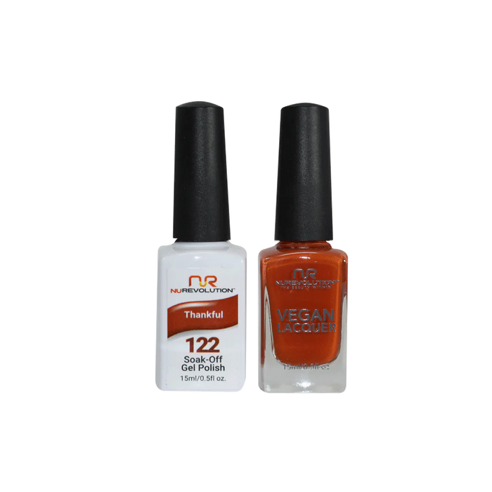 NuRevolution Gel Polish + Nail Lacquer, 122, Thankful, 0.5oz