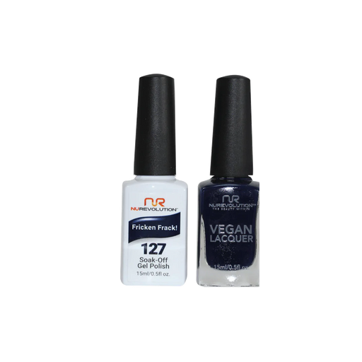 NuRevolution Gel Polish + Nail Lacquer, 127, Fricken Frack, 0.5oz