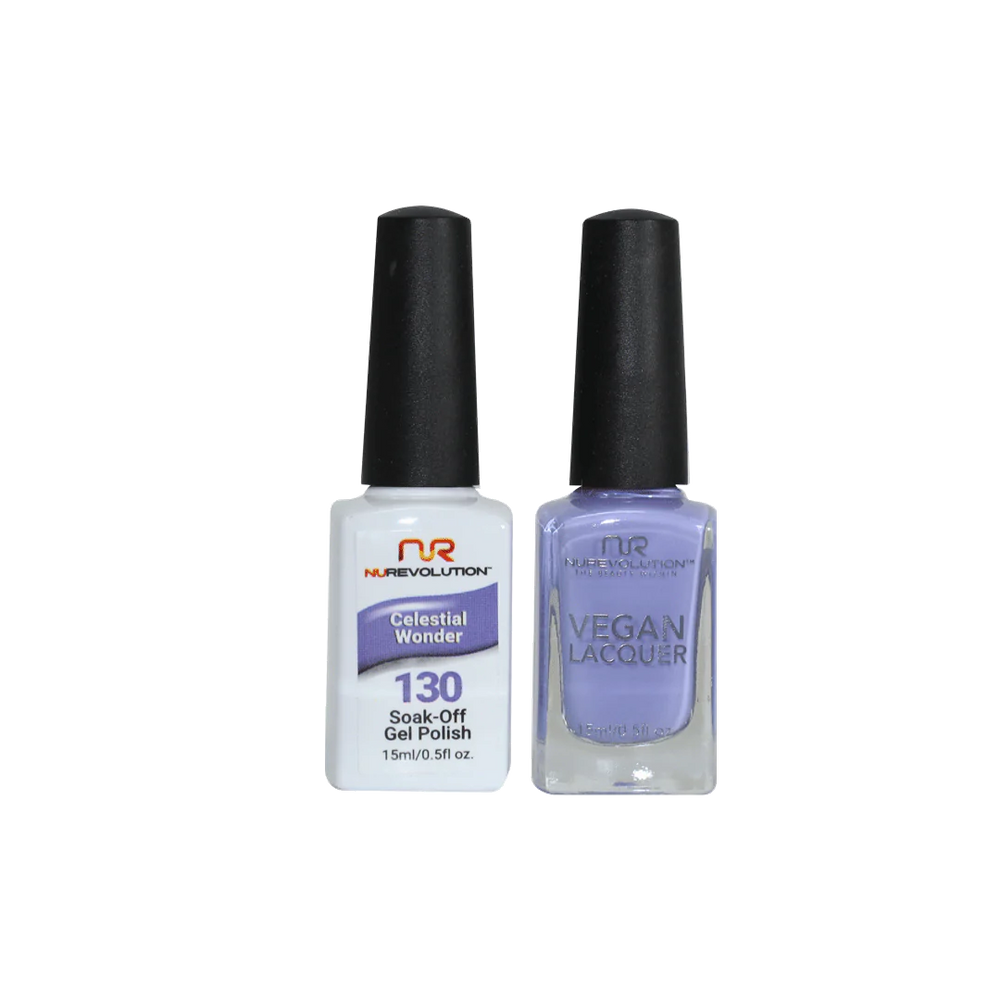 NuRevolution Gel Polish + Nail Lacquer, 130, Celestial Wonder, 0.5oz