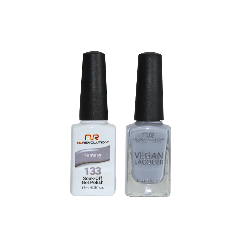 NuRevolution Gel Polish + Nail Lacquer, 133, Peek-a-Blue, 0.5oz
