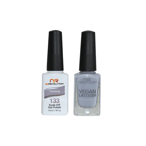 NuRevolution Gel Polish + Nail Lacquer, 133, Peek-a-Blue, 0.5oz