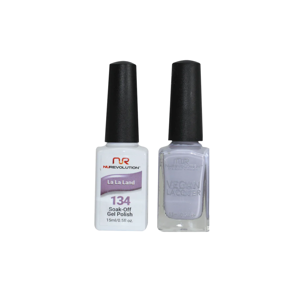 NuRevolution Gel Polish + Nail Lacquer, 134, La La Land, 0.5oz