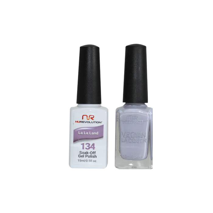 NuRevolution Gel Polish + Nail Lacquer, 134, La La Land, 0.5oz