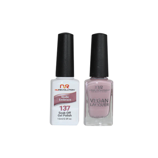 NuRevolution Gel Polish + Nail Lacquer, 137, Nude Embrace, 0.5oz
