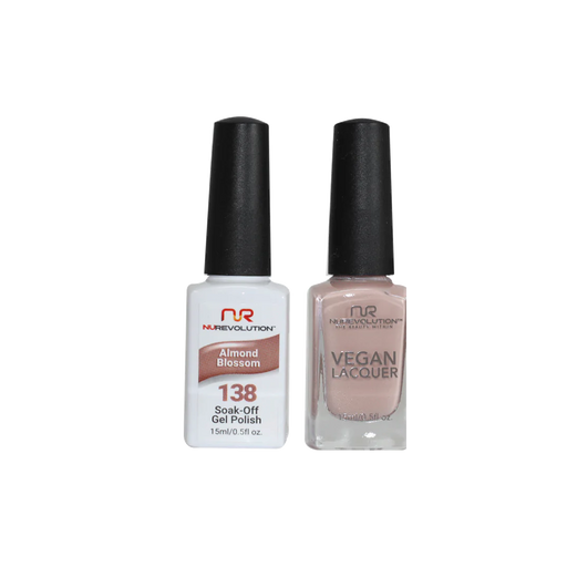 NuRevolution Gel Polish + Nail Lacquer, 138, Almond Blossom, 0.5oz