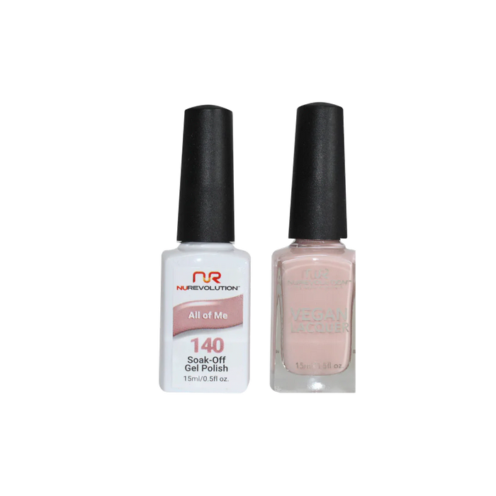 NuRevolution Gel Polish + Nail Lacquer, 140, All of Me, 0.5oz