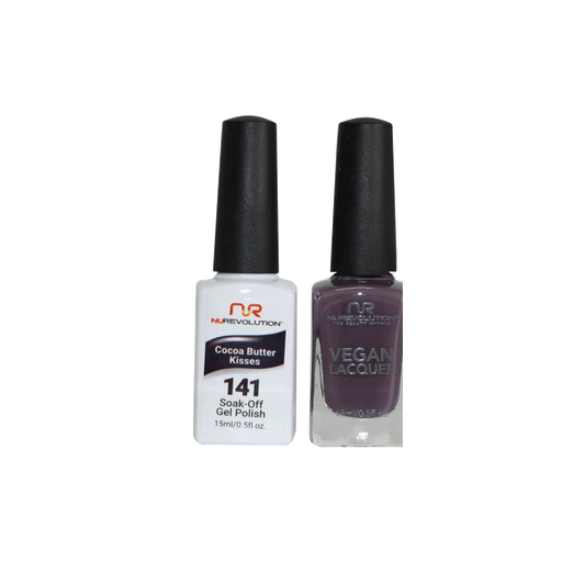 NuRevolution Gel Polish + Nail Lacquer, 141, Cocoa Butter Kisses, 0.5oz