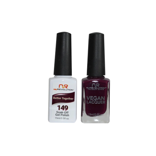 NuRevolution Gel Polish + Nail Lacquer, 149, Better Together, 0.5oz