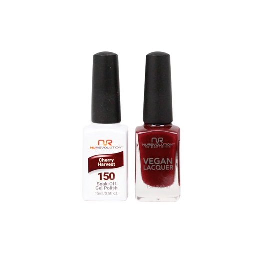 NuRevolution Gel Polish + Nail Lacquer, 150, Cherry Harvest, 0.5oz