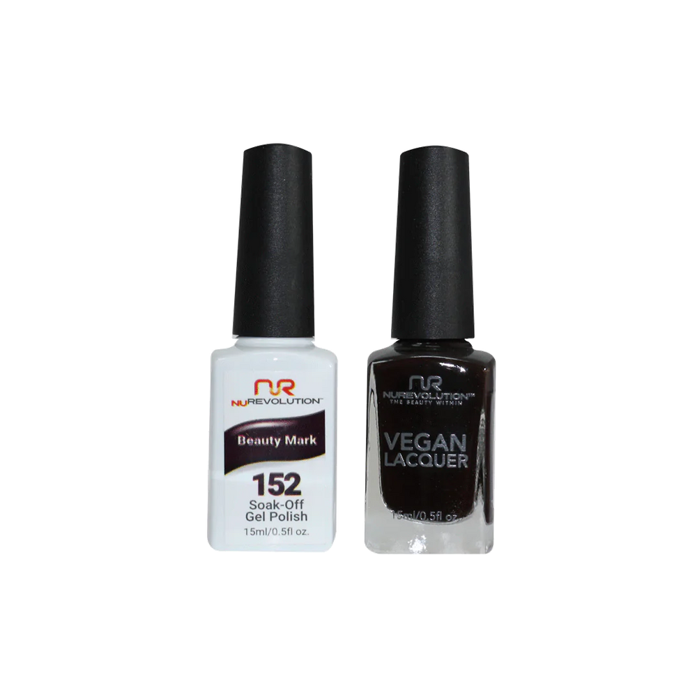 NuRevolution Gel Polish + Nail Lacquer, 152, Beauty Mark, 0.5oz