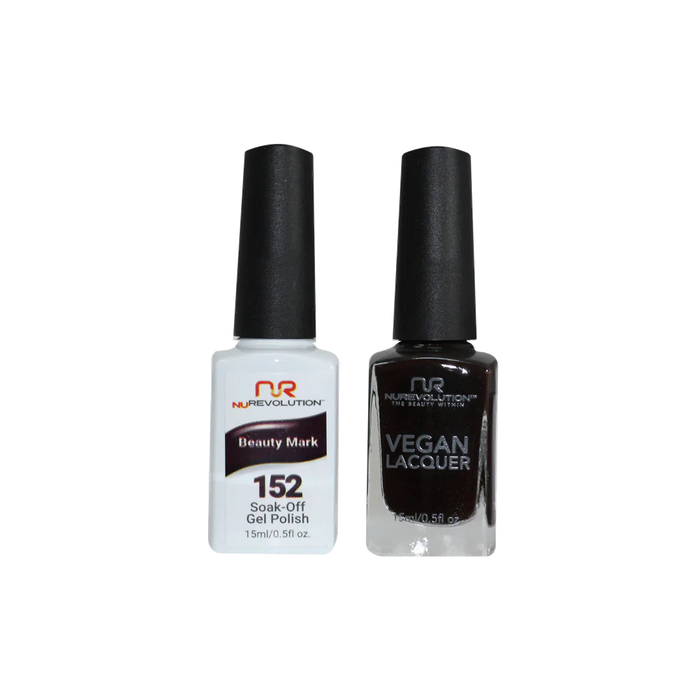 NuRevolution Gel Polish + Nail Lacquer, 152, Beauty Mark, 0.5oz