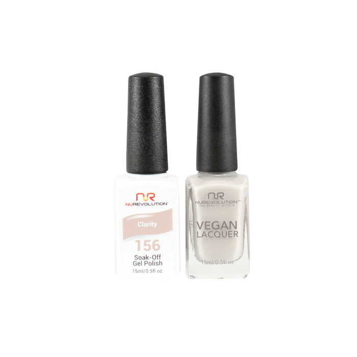 NuRevolution Gel Polish + Nail Lacquer, 156, Clarity, 0.5oz