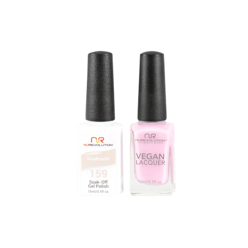 NuRevolution Gel Polish + Nail Lacquer, 159, Sandcastle, 0.5oz