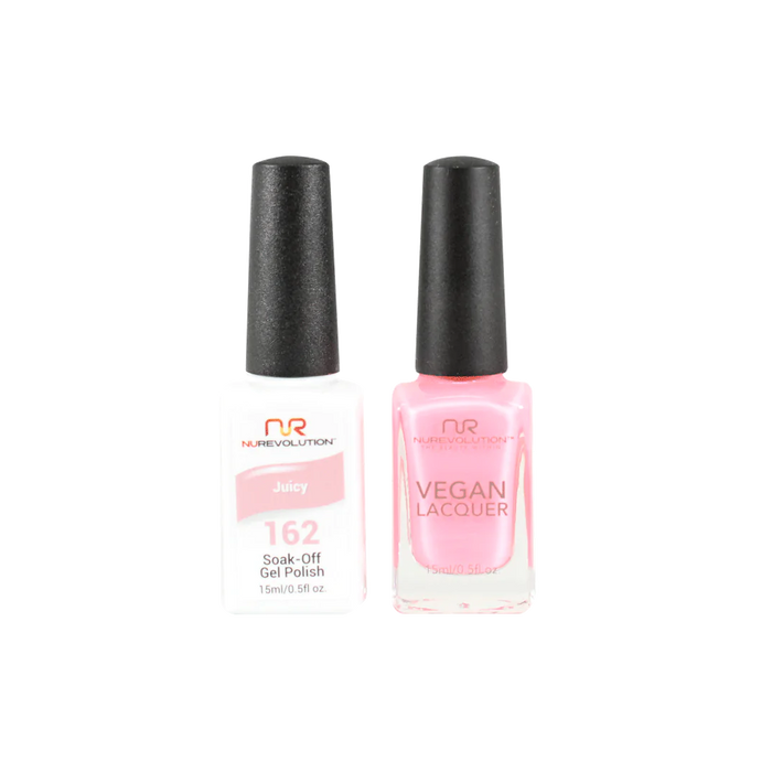 NuRevolution Gel Polish + Nail Lacquer, 162, Juicy, 0.5oz