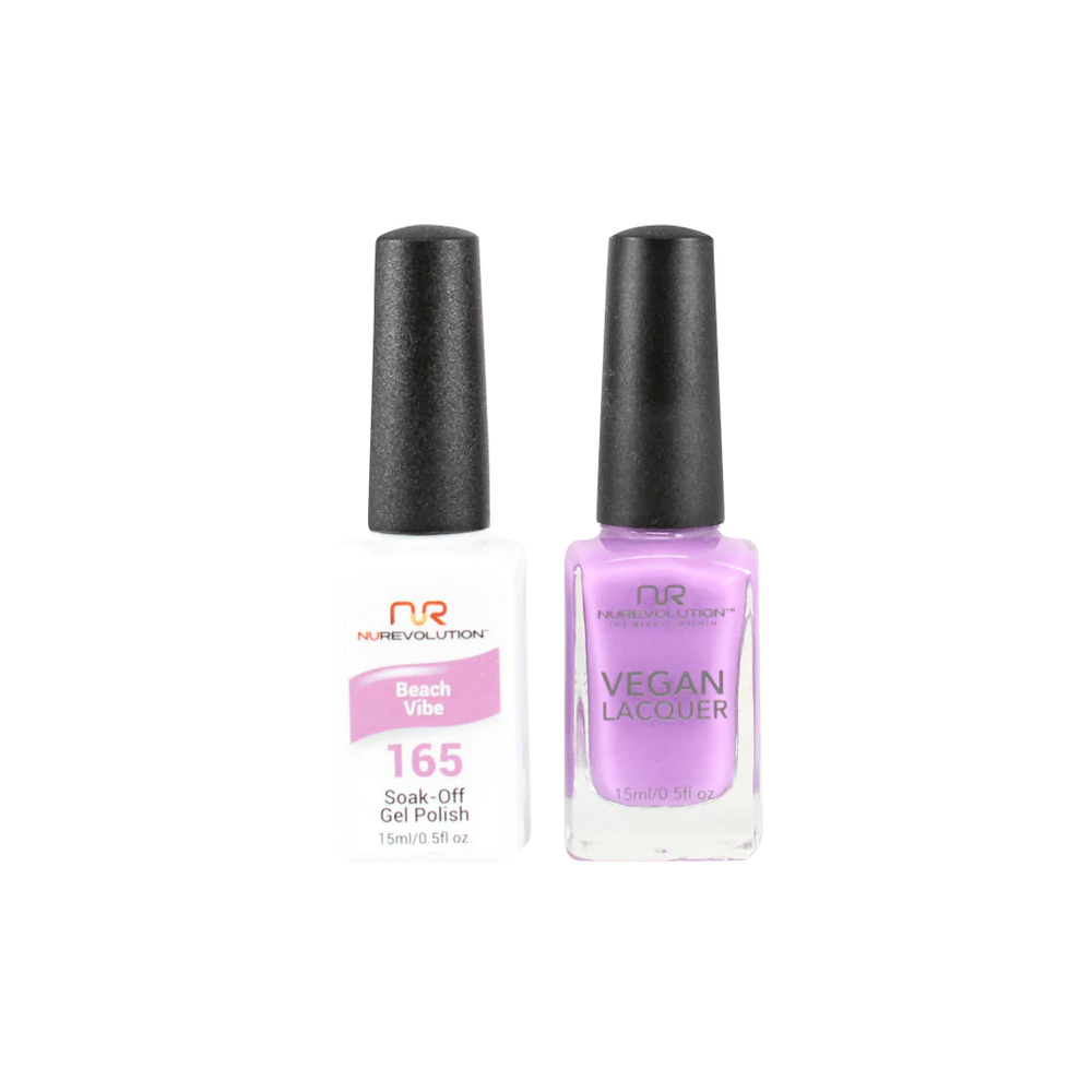 NuRevolution Gel Polish + Nail Lacquer, 165, Beach Vibe, 0.5oz