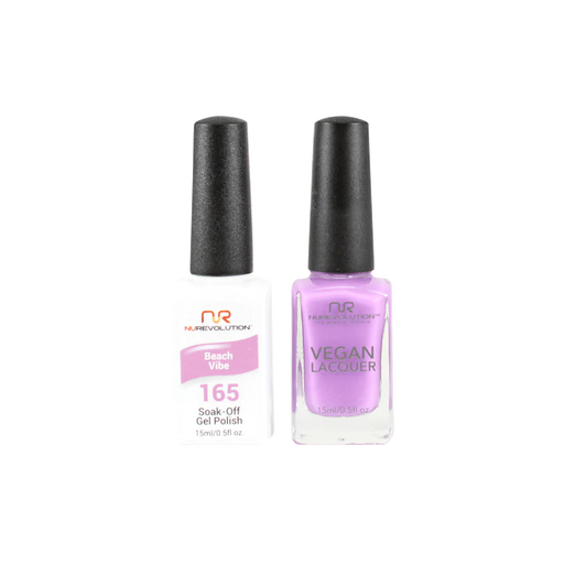 NuRevolution Gel Polish + Nail Lacquer, 165, Beach Vibe, 0.5oz