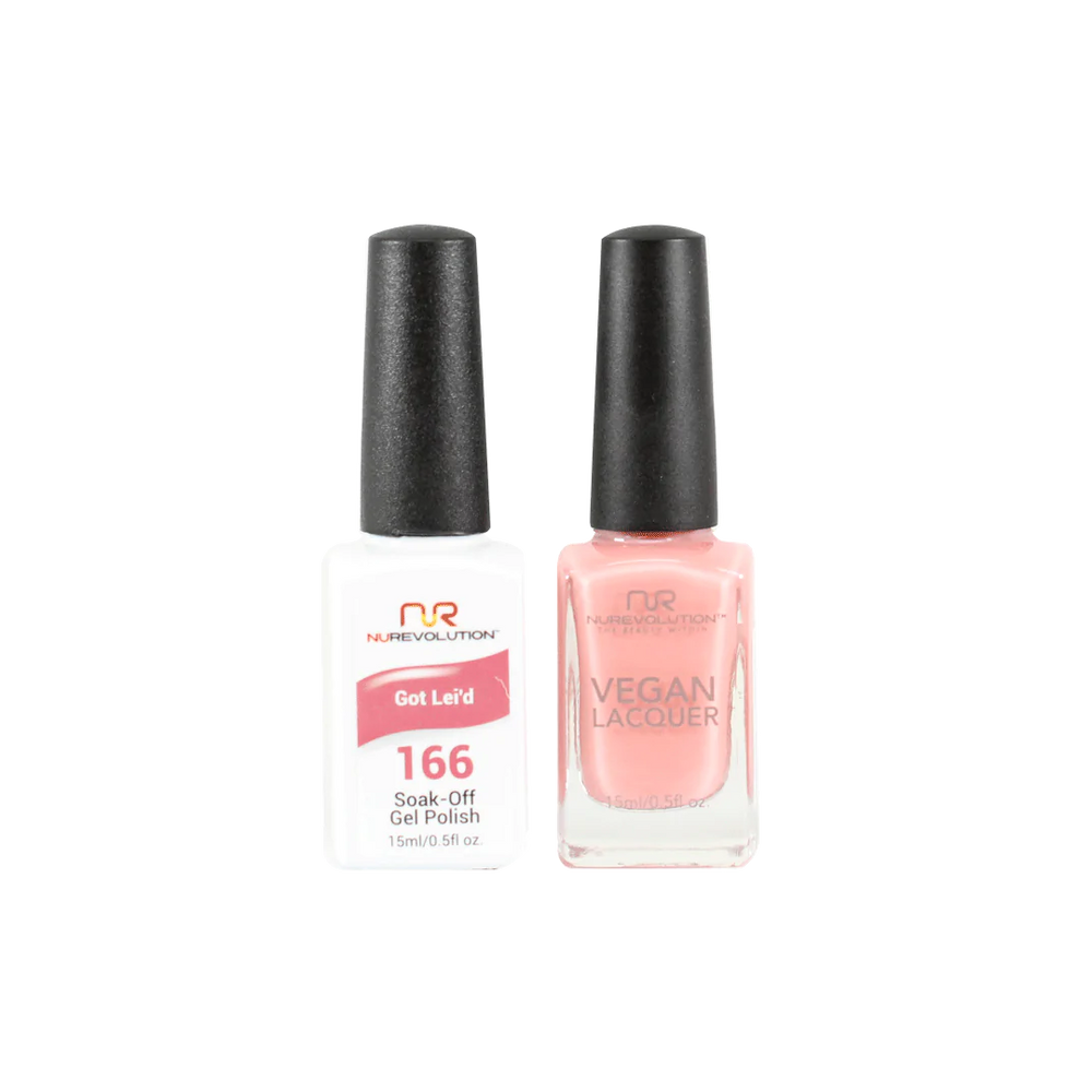 NuRevolution Gel Polish + Nail Lacquer, 166, Got Lei'd, 0.5oz