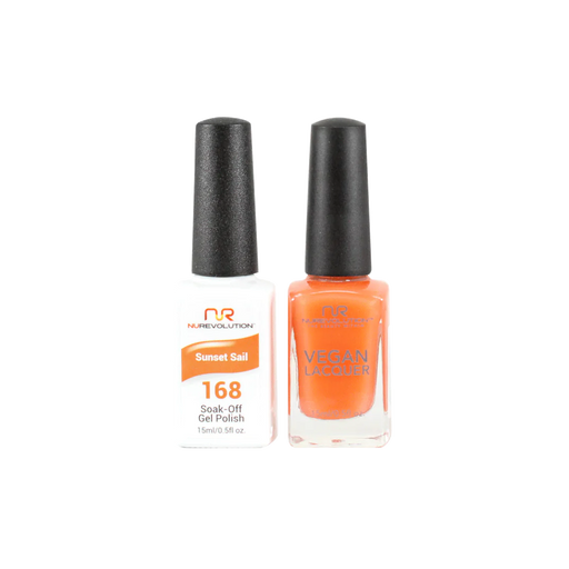 NuRevolution Gel Polish + Nail Lacquer, 168, Sunset Sail, 0.5oz