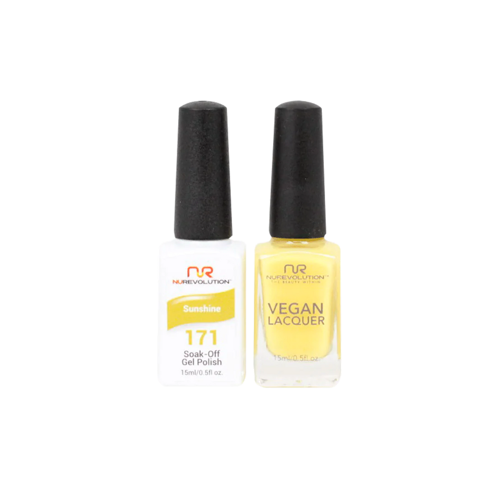 NuRevolution Gel Polish + Nail Lacquer, 171, Sunshine, 0.5oz