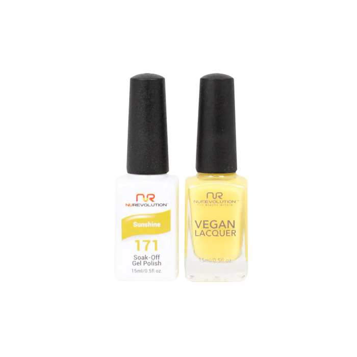NuRevolution Gel Polish + Nail Lacquer, 171, Sunshine, 0.5oz