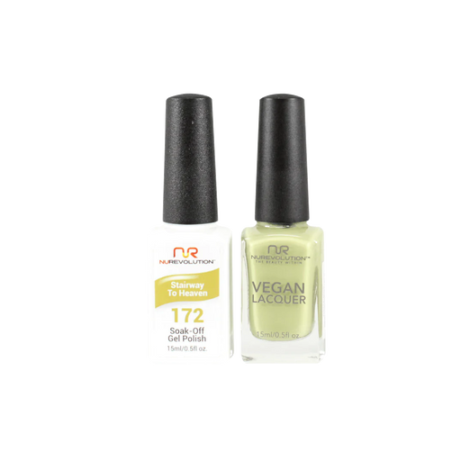 NuRevolution Gel Polish + Nail Lacquer, 172, Stairway to Heaven, 0.5oz