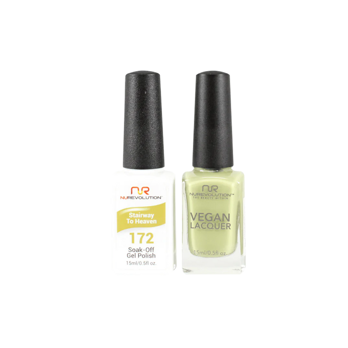 NuRevolution Gel Polish + Nail Lacquer, 172, Stairway to Heaven, 0.5oz