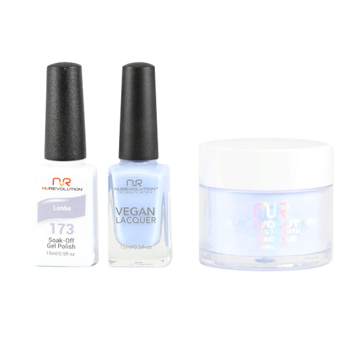 NuRevolution 3in1 Dipping Powder + Gel Polish + Nail Lacquer, 173, Limbo