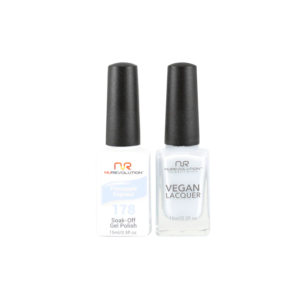 NuRevolution Gel Polish + Nail Lacquer, 178, Pinapple Express, 0.5oz