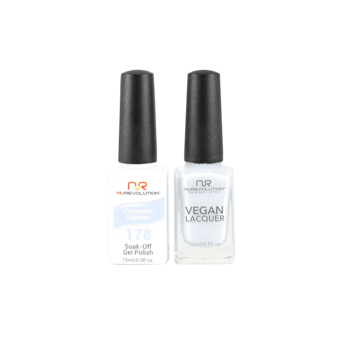 NuRevolution Gel Polish + Nail Lacquer, 178, Pinapple Express, 0.5oz