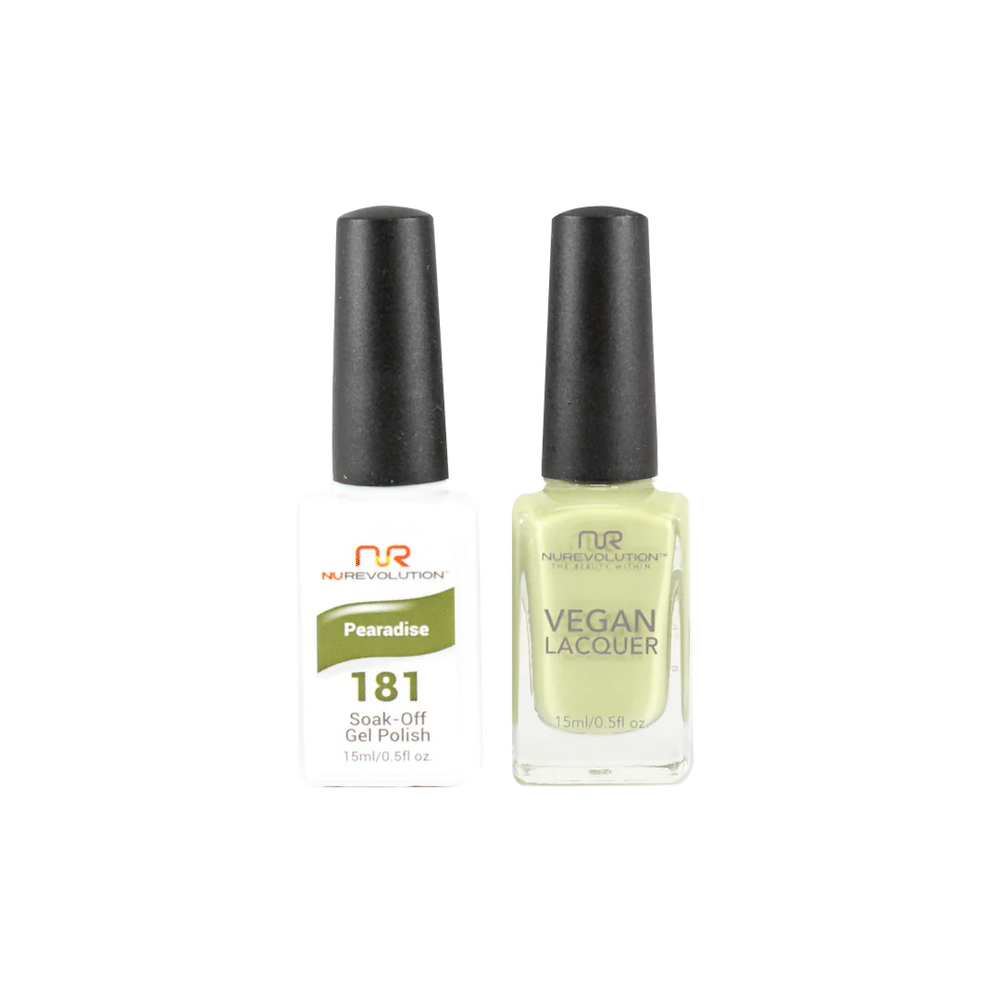 NuRevolution Gel Polish + Nail Lacquer, 181, Pearadise, 0.5oz