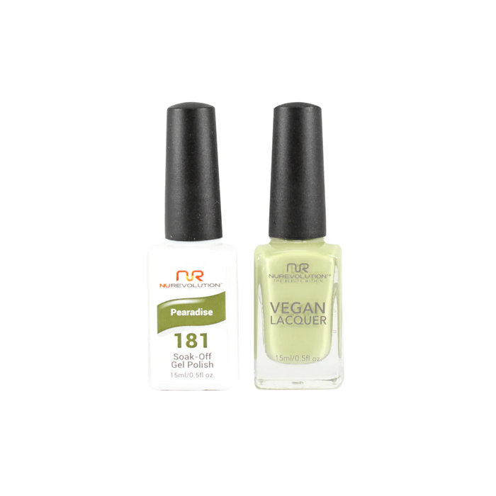 NuRevolution Gel Polish + Nail Lacquer, 181, Pearadise, 0.5oz