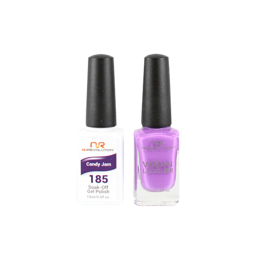 NuRevolution Gel Polish + Nail Lacquer, 185, Candy Jam, 0.5oz