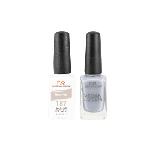NuRevolution Gel Polish + Nail Lacquer, 187, Hula Hula, 0.5oz