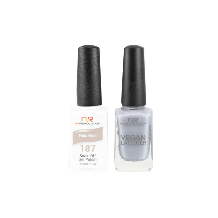 NuRevolution Gel Polish + Nail Lacquer, 187, Hula Hula, 0.5oz