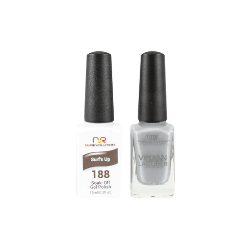 NuRevolution Gel Polish + Nail Lacquer, 188, Surf's Up, 0.5oz